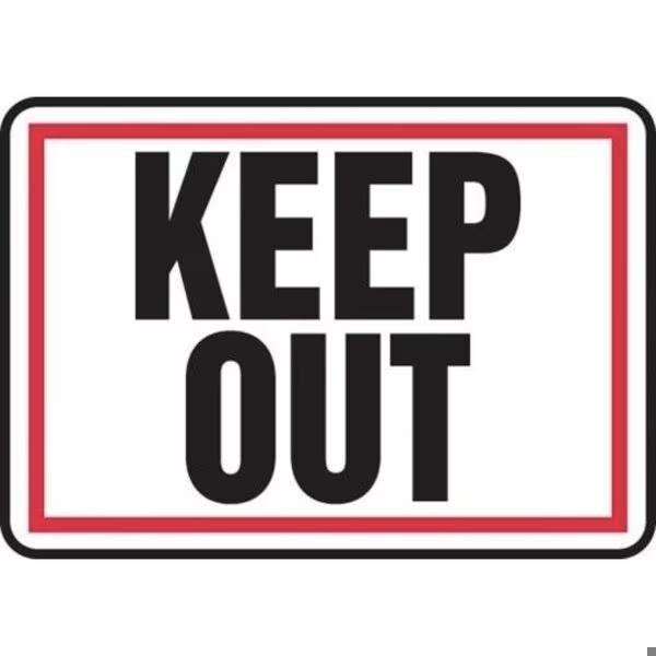 Accuform SAFETY SIGN KEEP OUT RED BORDER MADM974VA MADM974VA - main